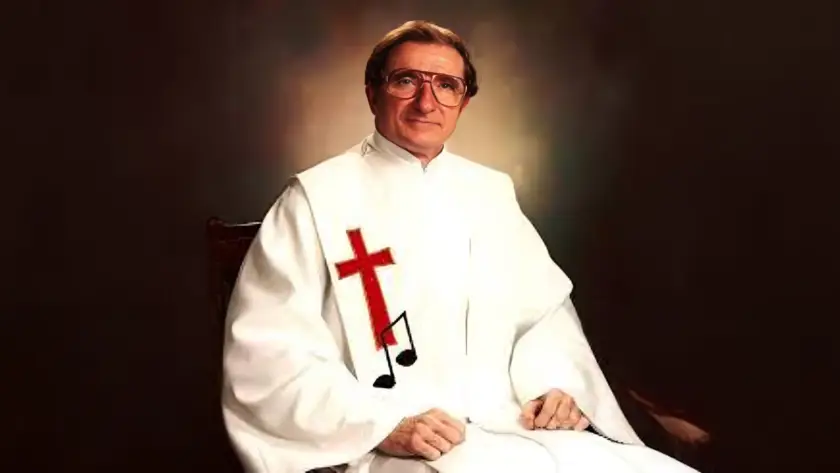 Reverend Frank Perkovich, also known as "Perk," who was famous for pioneering the Polka Mass.